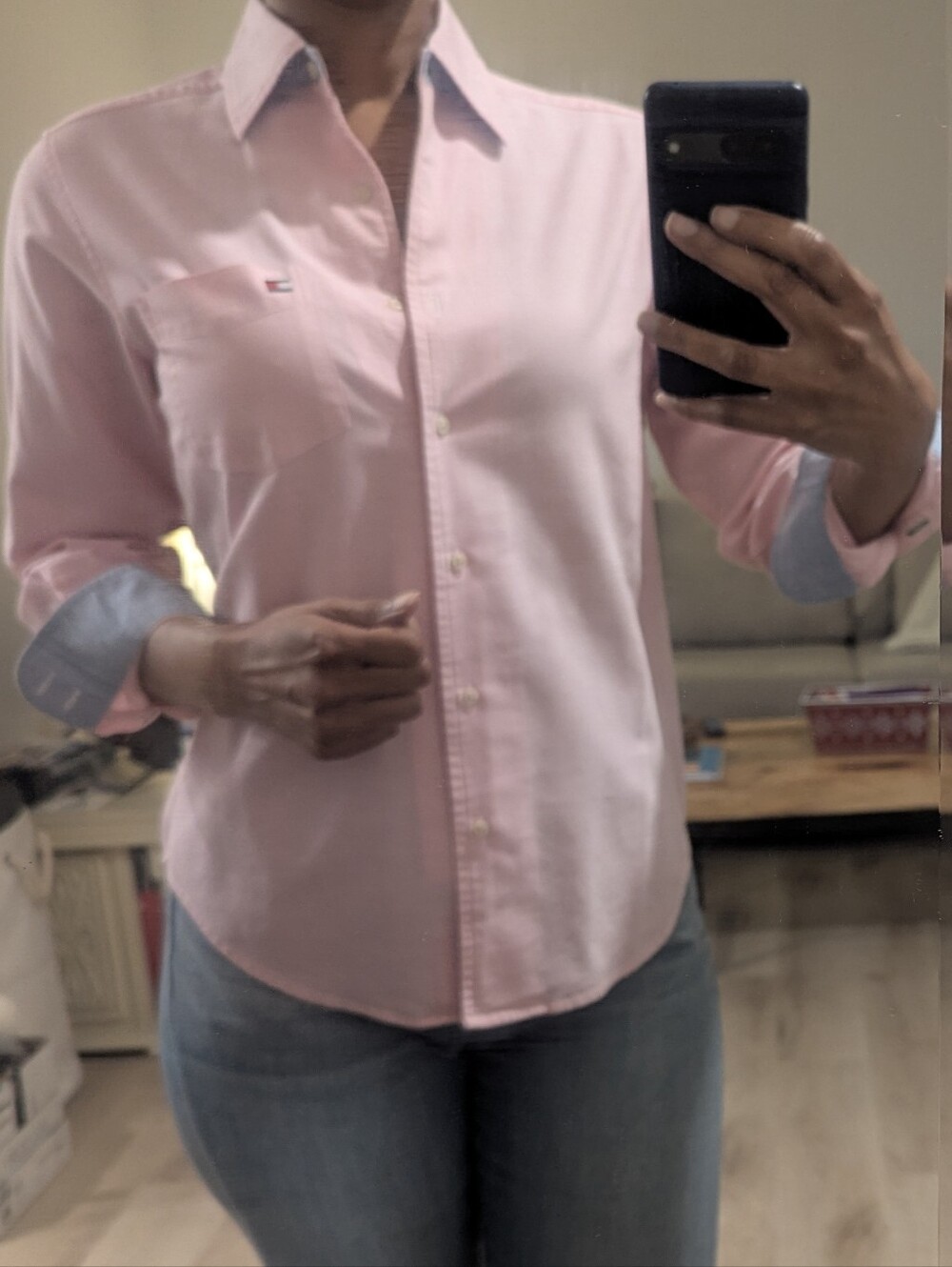 Tommy Hilfiger Pink Button Down Shirt